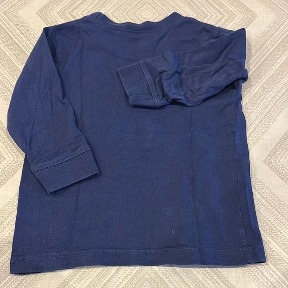 Wes & Willy Kids Football Navy Blue Graphic L/S Tee: Size 18M - Picture 8 of 8